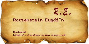 Rottenstein Eugén névjegykártya
